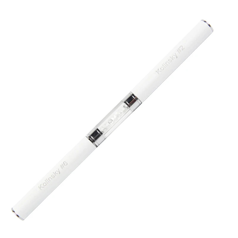 1pc Size #2 #6 Nail Art Rhinestone Kolinsky Sable Acrylic Brush Pen 3D Painting Drawing Manicure Tool