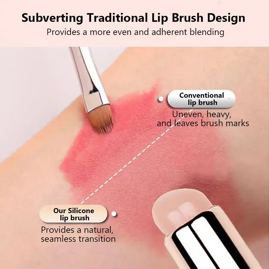 Nail Art Silicone Applicator Stick Gradient Blending Stamping Gel Polish Lip Makeup Brush Tool